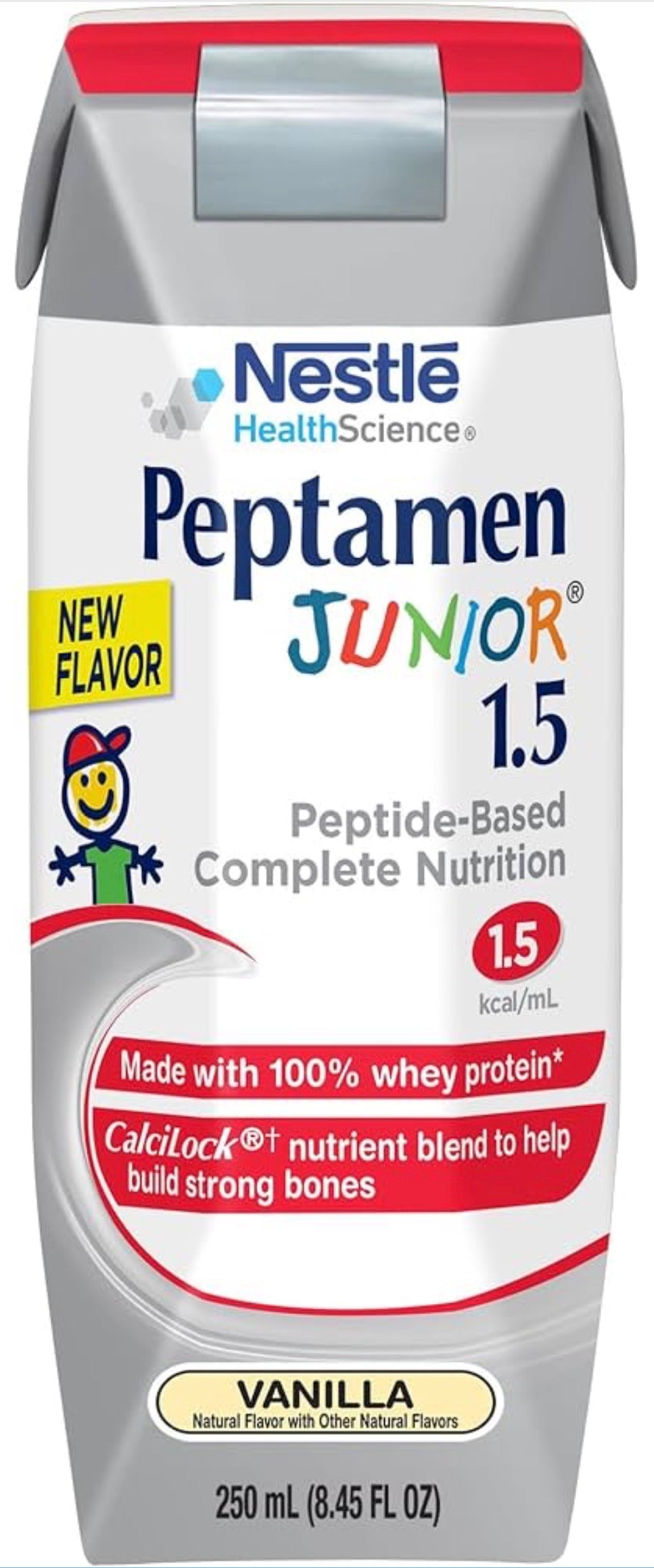 Peptamen Junior 1.5 Vanilla Peptide-Based Complete Nutrition — Single Unit 250mL (8.45 fl oz)
