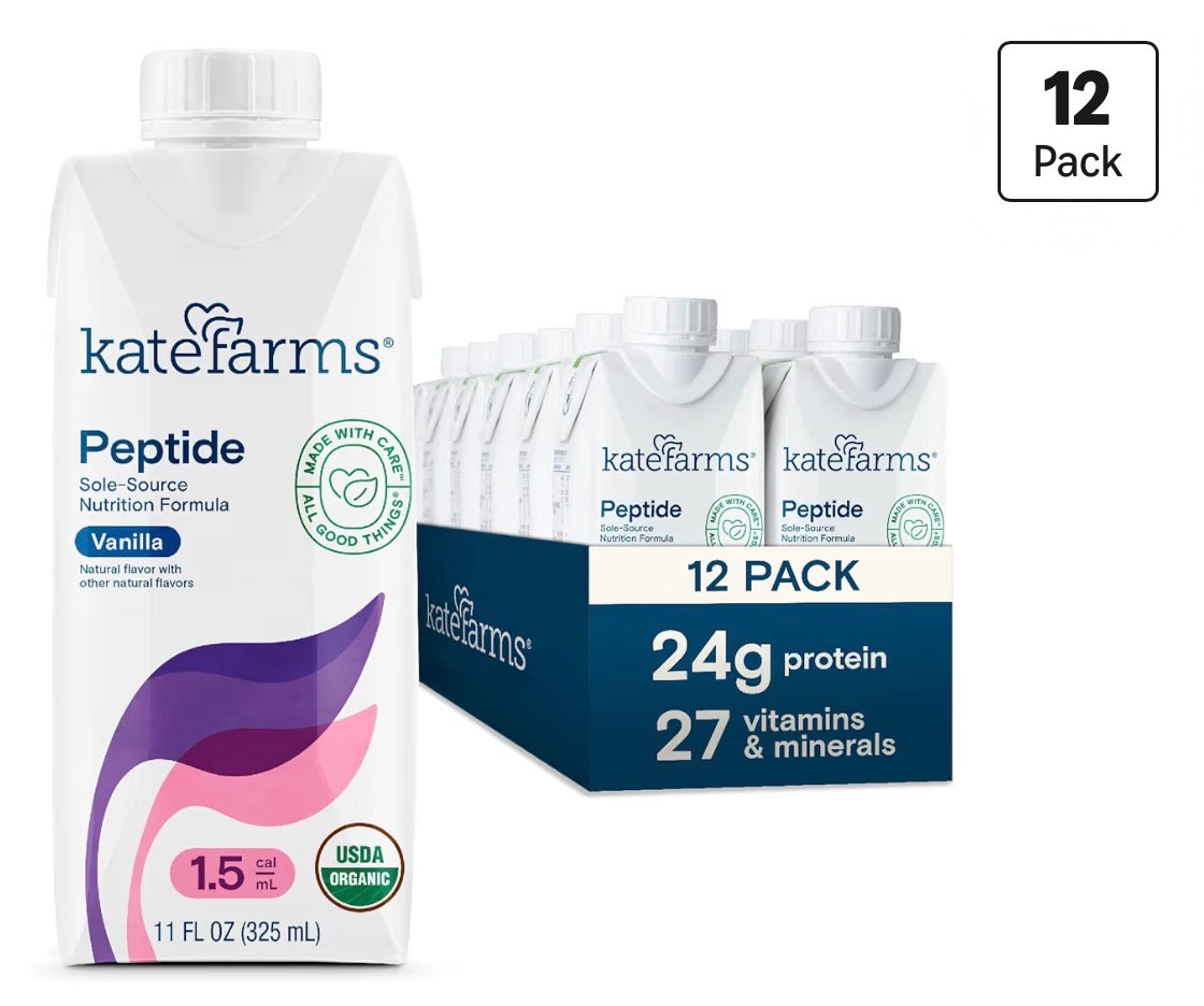 Kate Farms Peptide 1.5 Vanilla Sole-Source Nutrition Formula — 12-Pack (12 x 325mL / 11 fl oz)