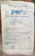 IMed IV Start Kit with PVP Prep Pad IM1252 — back label with contents and warnings