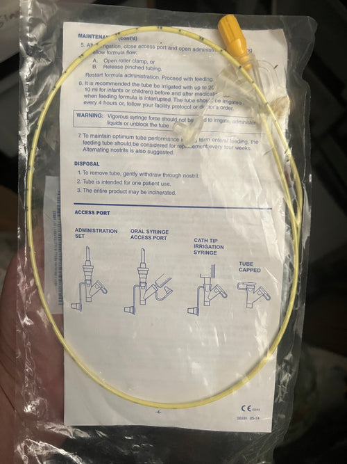 Avanos CORFLO Nasogastric/Nasointestinal Feeding Tube — 6 Fr, 91 cm | REF 20-1366