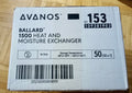 Avanos Ballard 1500 Heat and Moisture Exchanger (HME) — Box of 50